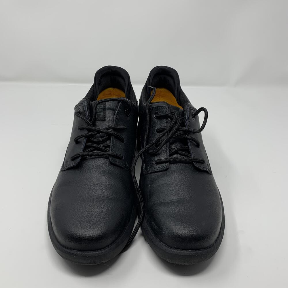 Caterpillar Shoes Womens Size 9.5 Black Leather Work Casual Lace Up P51047 - Picture 2 of 6